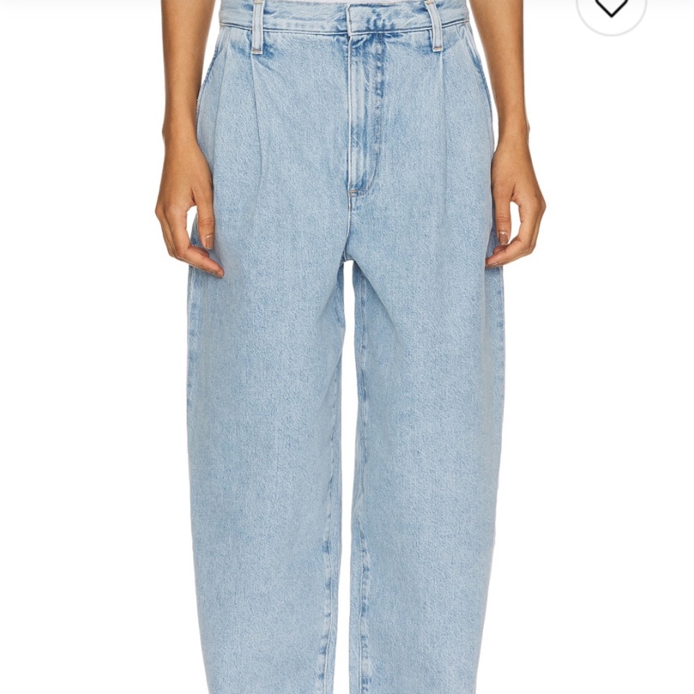 Agolde Light Wash Blue Boyfriend Jeans